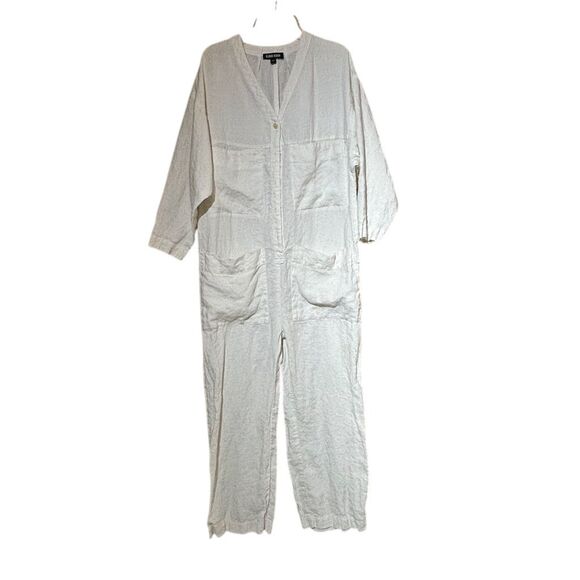 Ilana Kohn Mabel Coverall White Casual Jumpsuit Relaxed Fit XS - Picture 2 of 4